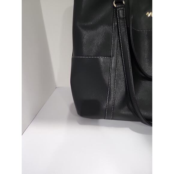 Laptop Tote Bag Faux Leather 15.6" Computer Travel Carry Attach NNEE Classic - Picture 5 of 11